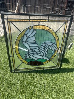 Stained Glass Hummingbird $50