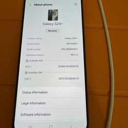 Samsung S24+ Unlocked 256 GB - Brand New