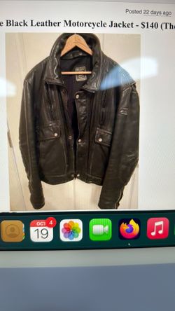 Authentic Hein Gericke Black Leather Jacket 