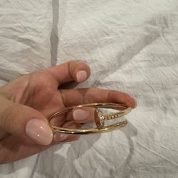 Real gold and diamond bracelet 