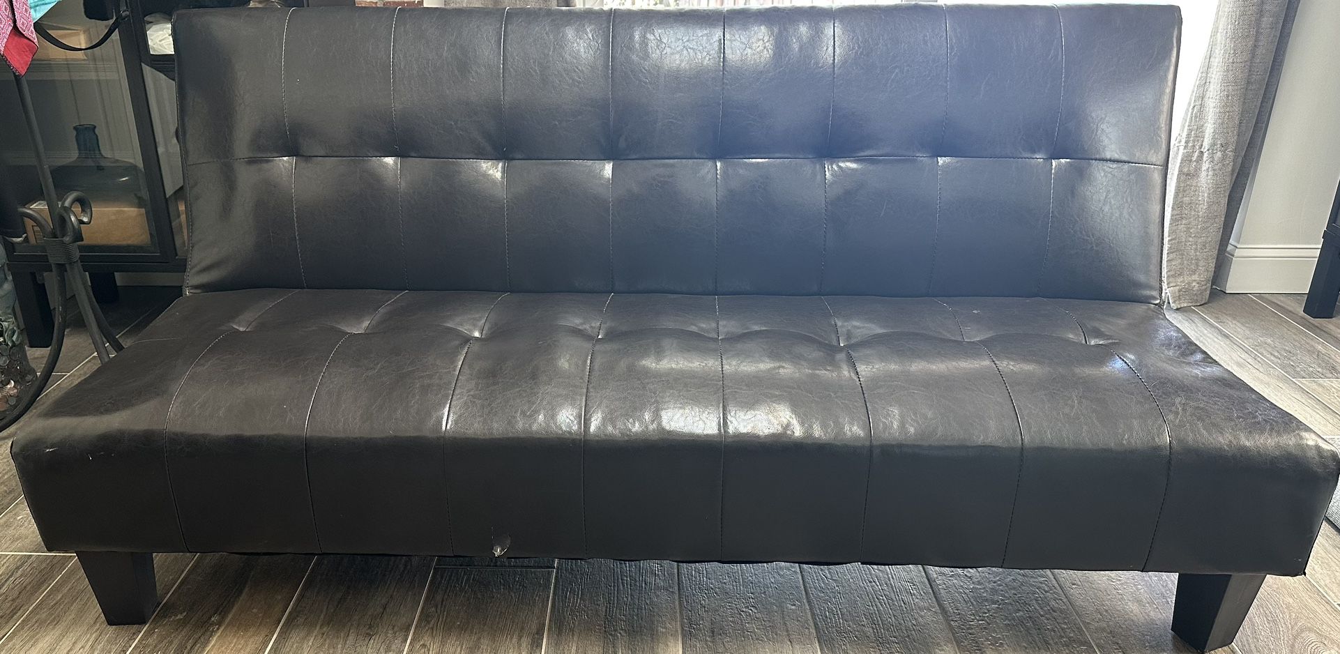 $50.00 Leather Futon SMALL TEAR Need Gone ASAP