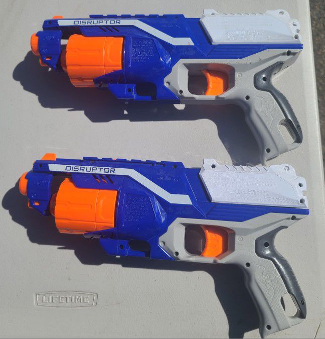 Set Of 2  Distributor Official Nerf Guns 