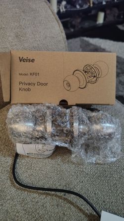 Veise Privacy Interior Door Knobs for Bed Bathroom,Satin Nickel