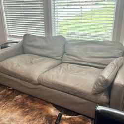Free Grey Leather Couch 