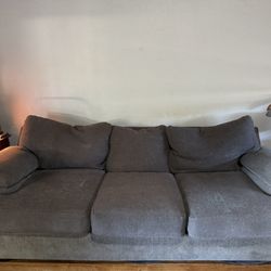 Dark Grey/blue Down Couch 