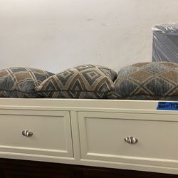 WOODEN BENCHES WITH STORAGE DRAWERS 