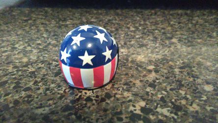 Diecast captain America motorcycle chopper helmet excellent condition