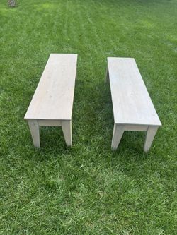 1 Wooden Seat Bench 