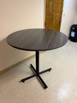 36” round high top table