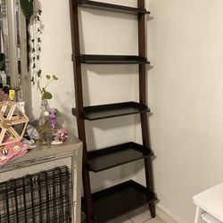 Brown Ladder Shelf