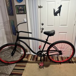 29” Beach Cruiser With Red Lights.