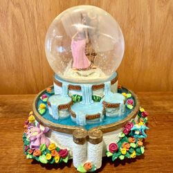 Rare! Disney Hercules Megara Meg I won't say music box Snow Globe