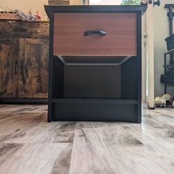 Nightstand With Drawer And Shelf 