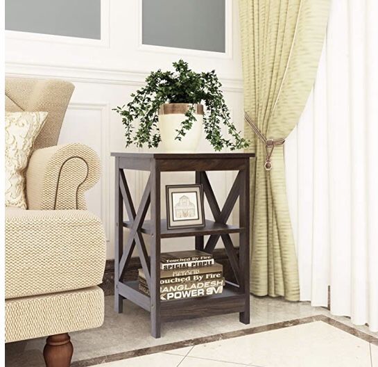 NEW (Dark Walnut ) Side table Computer Desk Coffee Snack Console Tables for Living Room