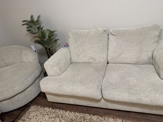 American furniture warehouse. Loveseat. chair and sofa