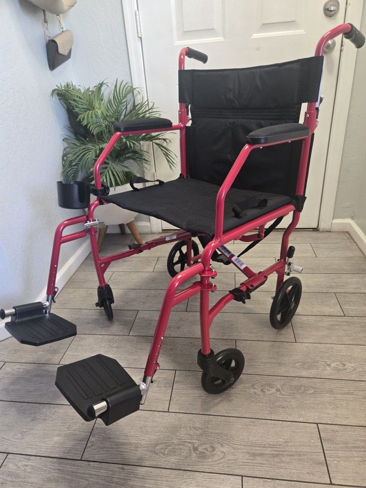 Medline Ultra Lightweight Transport Wheelchair