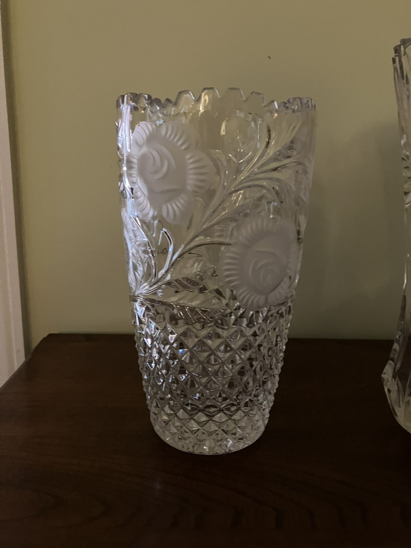 Vintage West German Chrystal Vase
