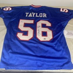 Authentic Apex Auto Coa Lawrence Taylor New York Giants Jersey Men Xl Sewn Clean