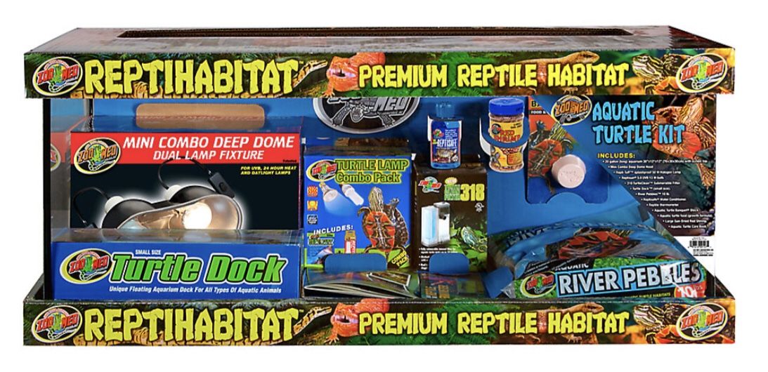 Zoo Med ReptiHabitat Aquatic Turtle Kit - 20 gal