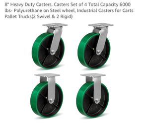 8" Heavy Duty Casters
