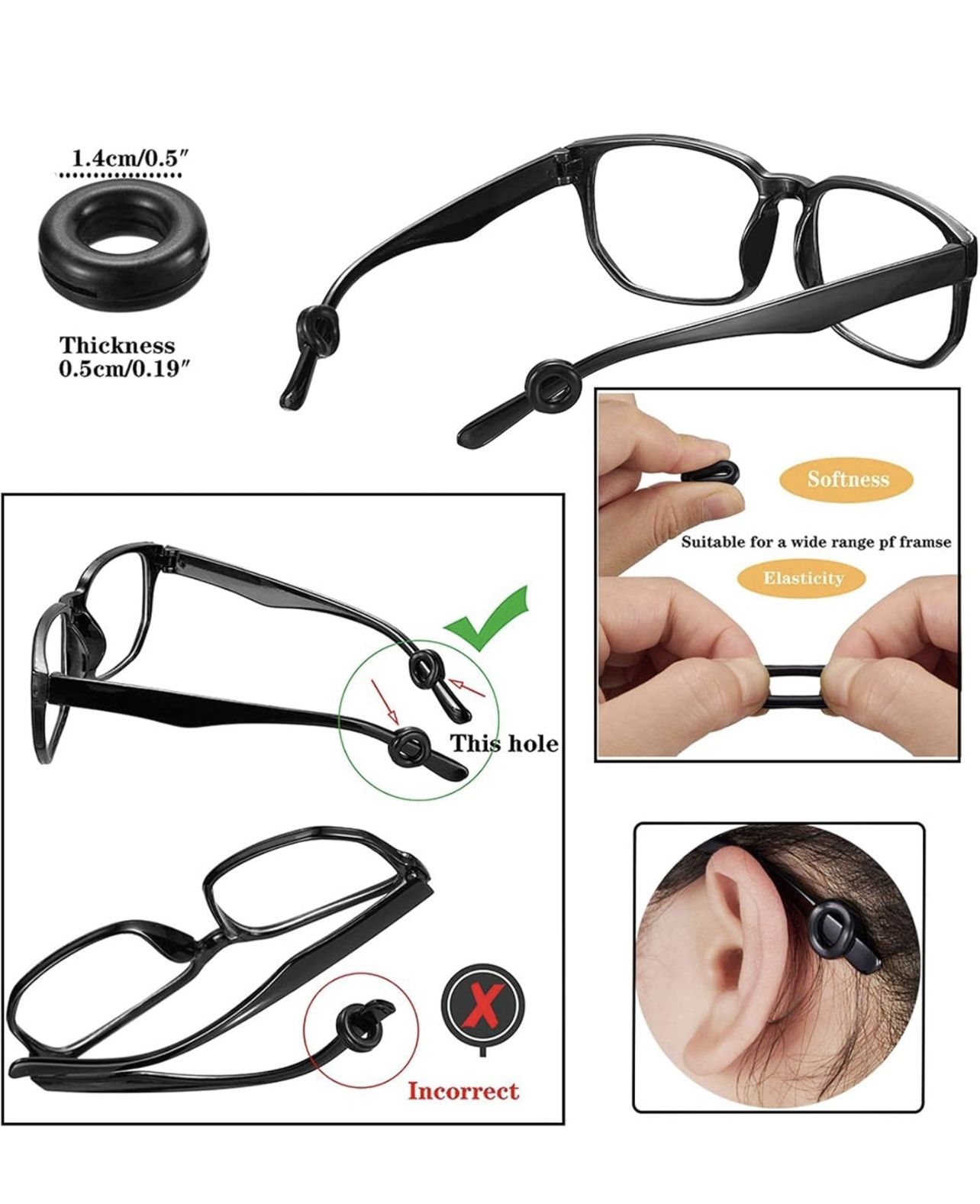 Eyeglasses/sunglasses Silicone Ear Holders, Products