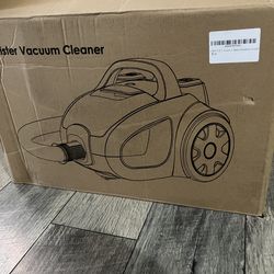 Canister Vacuum Cleaner, 32Kpa 1600W Bagless Vacuum Cleaner, Dust Full Indicator, H13 HEPA Filter, 3.7Qt Large Capacity, Lightweight Vac for Hard Floo