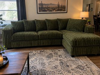 New 🔥 LUXURY OLIVE GREEN SECTIONAL SOFA — $0 DOWN FINANCING AVAILABLE! 🔥 Same day Delivery Available
