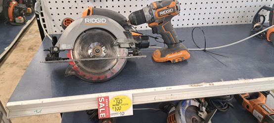 RIDGID Brushless Circular Saw and Drill Set