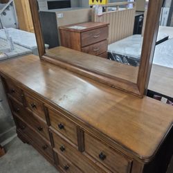 Dresser with mirror