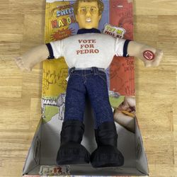 VTG 12" Napoleon Dynamite Vote For Pedro Talking Plush Doll 12 Phrases 2005 NEW!