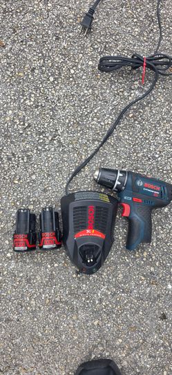 Bosch 12V Max Compact Cordless Drill Set (with Charger & 2 Batteries)