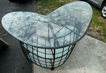 Outdoor Bar Glass Top With Shelves