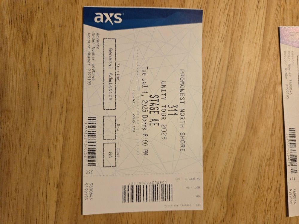 311 Tickets