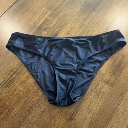 Size Large Swimwear Bikini Bottom Black Swimsuit NWOT