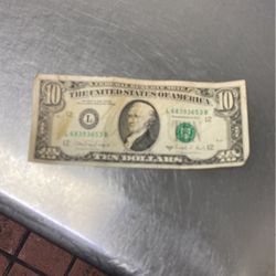 Error 10$ Bill
