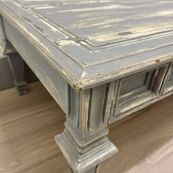 Solid Wood Distressed Coffee Table
