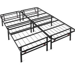 Foldable Metal Bed Frame - Queen 