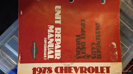 Repair Manual Chevrolet