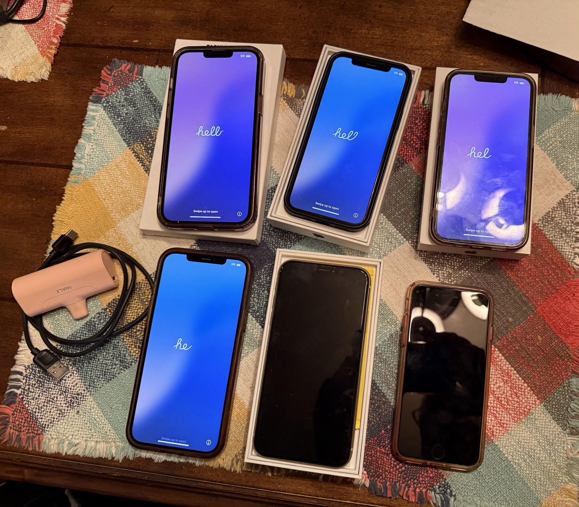 Six IPhones