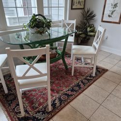 6 White Dining Kitchen Chairs