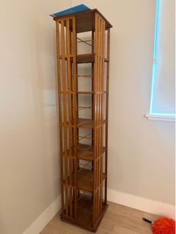 Rotating Bookshelf - Mid Century