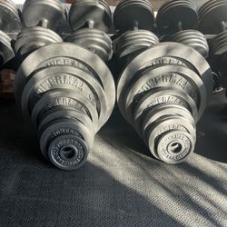 🏋️‍♂️ For Sale: PowerMax Precision Cast Iron Weight Plate Set 🏋️‍♂️