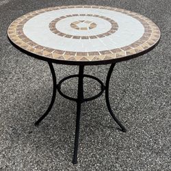 Mosaic Tile Bistro Table – Outdoor/Patio – 30” Round