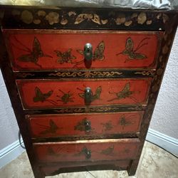 antique tibetan cabinet 4 drawer