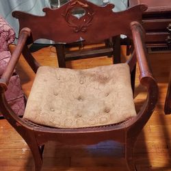 Rare Antique X-Style Chair