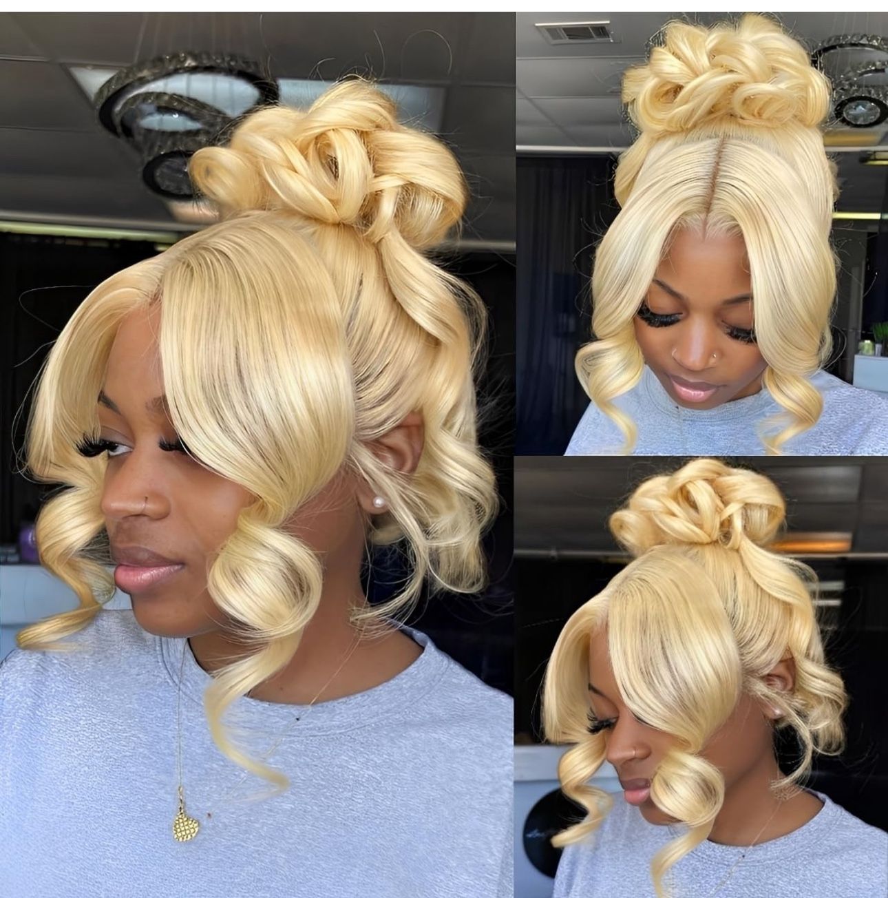 NEW/SEALED Hidden Strap Body Wave 360 613 Lace Front Wig Human Hair Glueless Wigs Human hair Pre Plucked Pre Bleached 180% Density Blonde Wig 20”