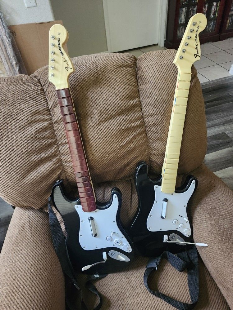 Video Game Guitars Untested No Dongles