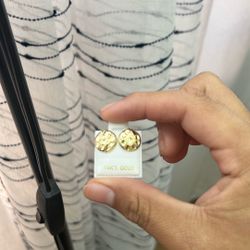 14k Nugget Earrings 