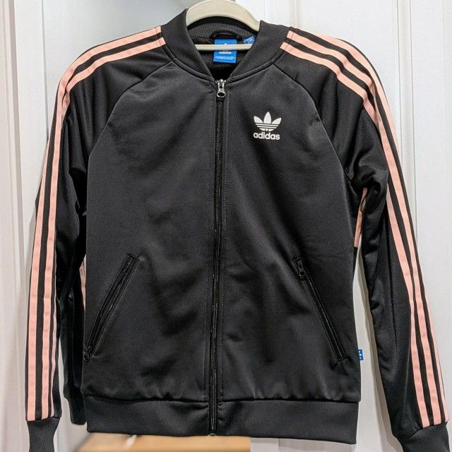 Adidas Originals women's Superstar Track Jacket Black Colorful