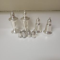 Sterling Silver Salt And Pepper Shakers 